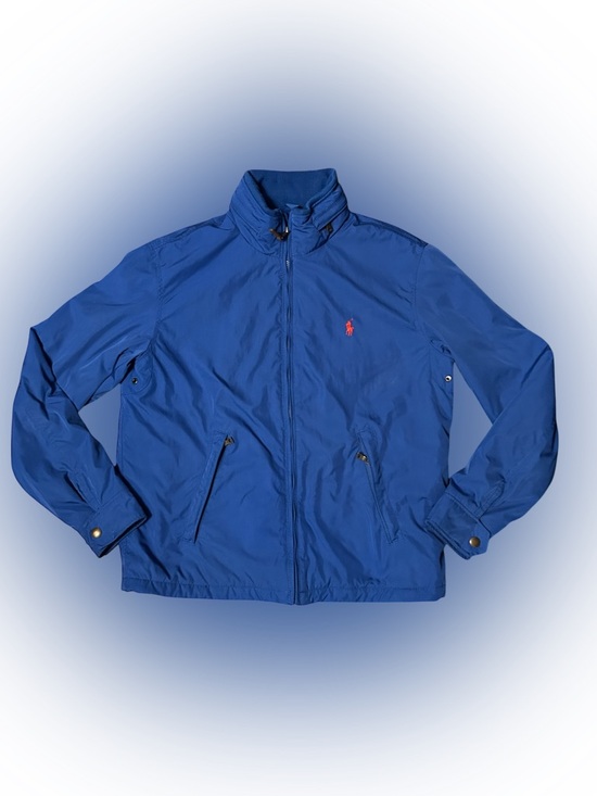 Ralph Lauren Other - Polo Ralph Lauren Mens Medium Zip-Up Jacket Royal with Red Pony Fleeced Lined